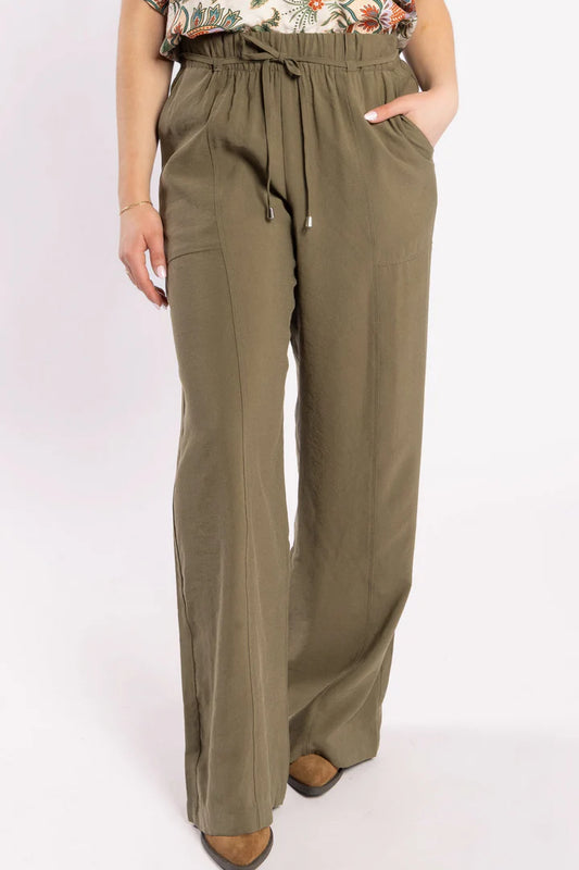 DRAMA THE LABEL COUP PANT - OLIVE