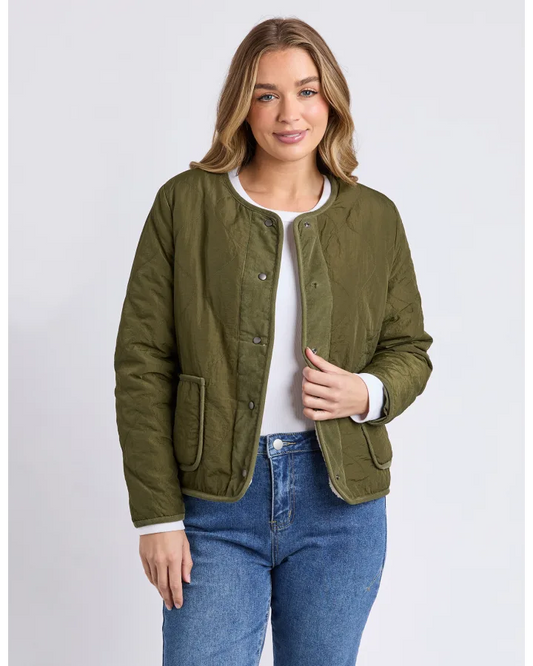 FOXWOOD ALBERTA QUILTED JACKET - MOSS