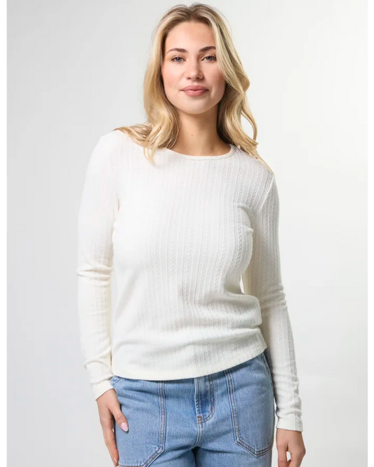 STELLA & GEMMA EVERLAY TOP - MILK