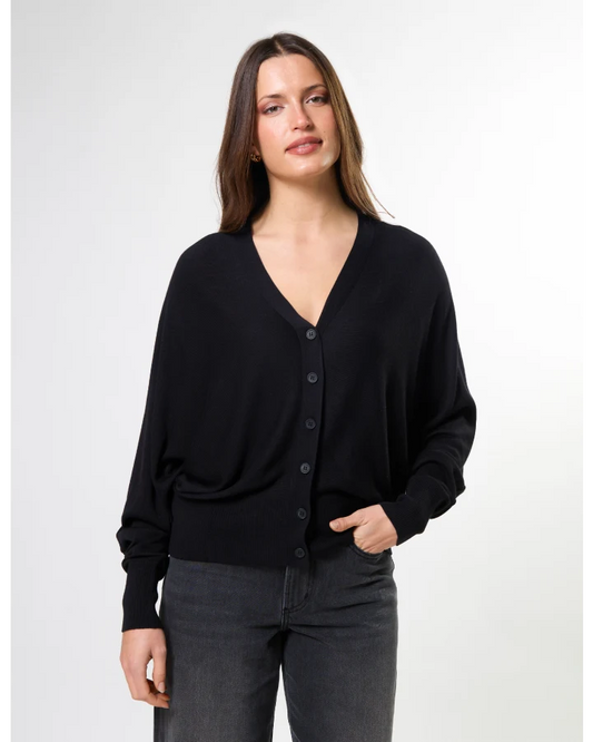 STELLA & GEMMA BLAKE CARDIGAN - BLACK