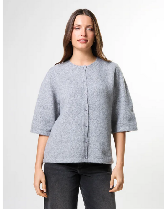 STELLA & GEMMA HANSEL CARDIGAN - GREY MARLE