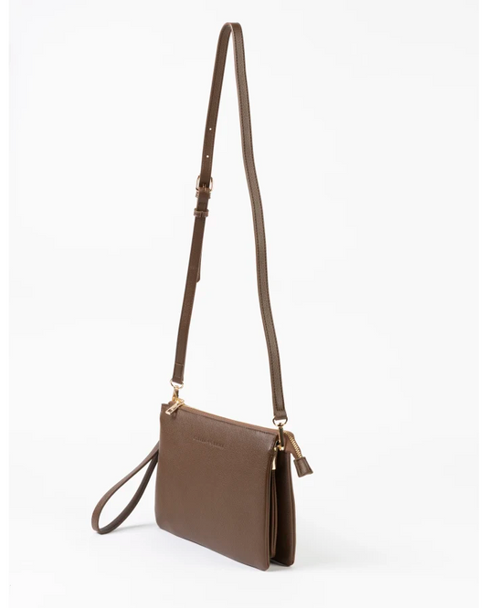 STELLA & GEMMA FRANKIE MULTI POUCH BAG - ESPRESSO