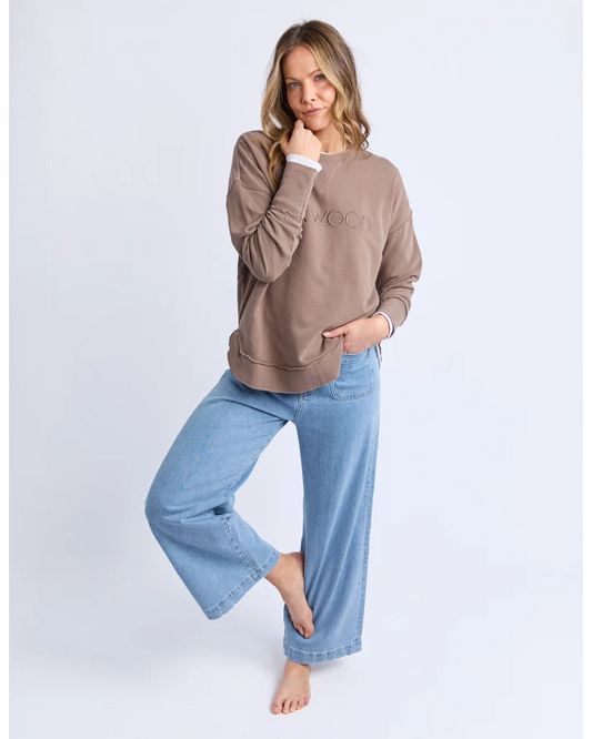 FOXWOOD SIMPLIFIED CREW - CHOCOLATE BROWN