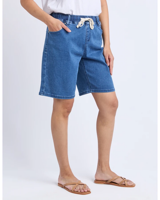 FOXWOOD GABBY BERMUDA SHORT - DARK INDIGO