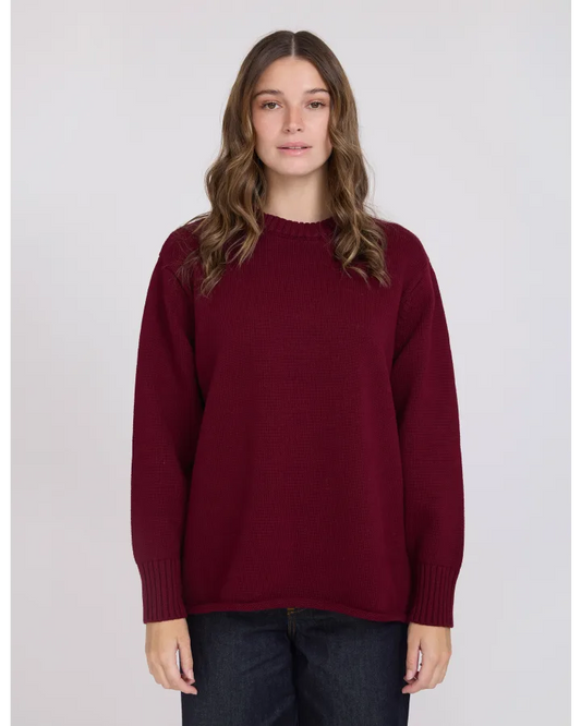 STELLA & GEMMA BEA KNIT - PLUM NOIR
