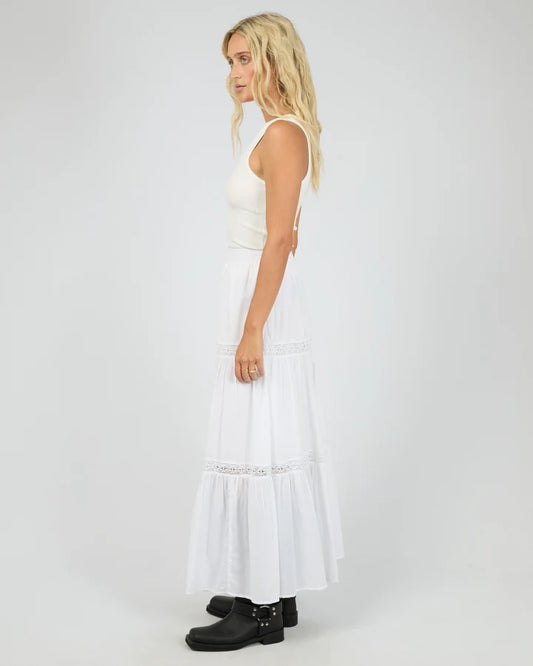 ALL ABOUT EVE LUMI MAXI SKIRT - WHITE