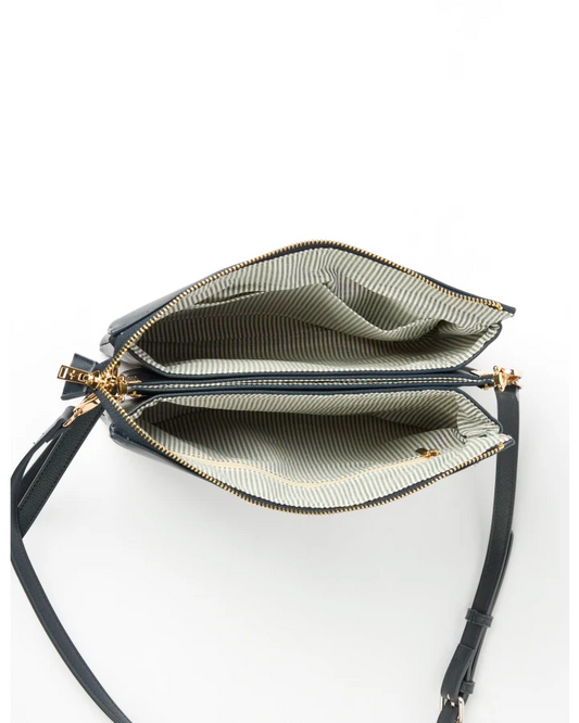 STELLA & GEMMA FRANKIE MULTI POUCH BAG - NAVY