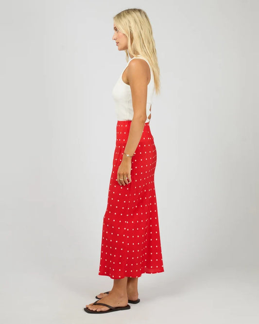ALL ABOUT EVE RUMI MAXI SKIRT - RED