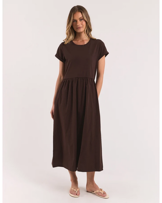 FOXWOOD ASTRID DRESS - COFFEE