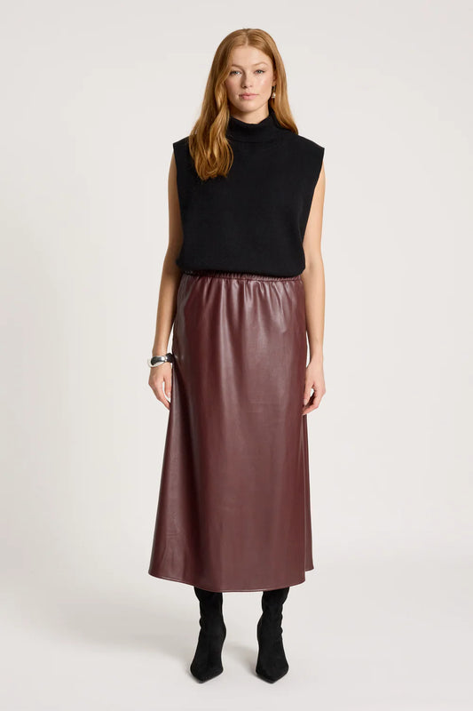 EB & IVE - AMINA SKIRT - MAHOGANY