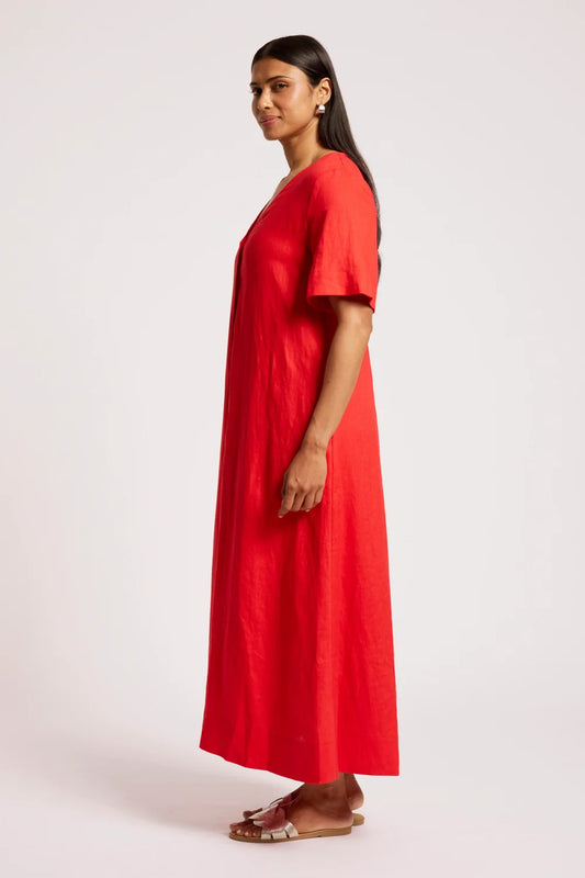EB & IVE COVE MAXI DRESS - APEROL