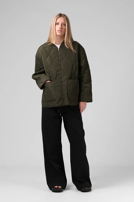 RPM QUILTED JACKET - ARMY