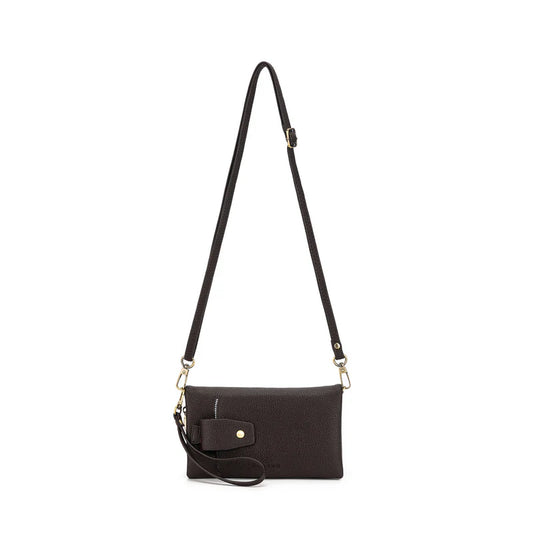 BLACK CAVIAR SKY CROSSBODY WALLET - COCO