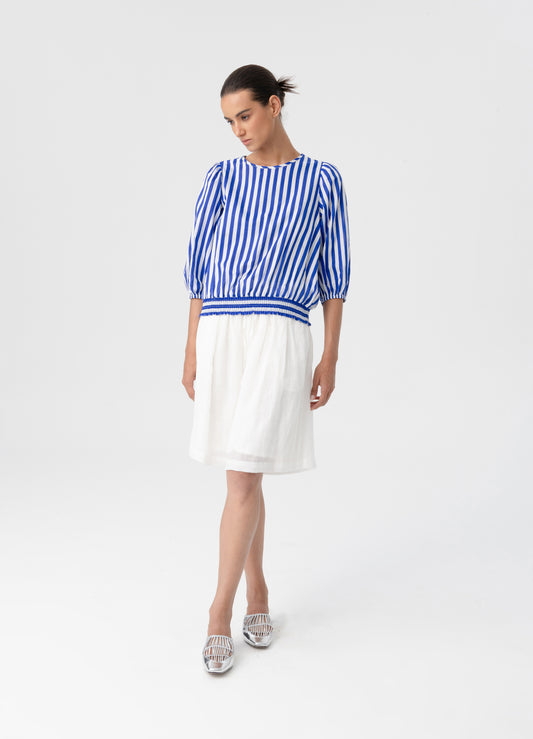 BLACKLIST ZURICH TOP - BLUE STRIPE