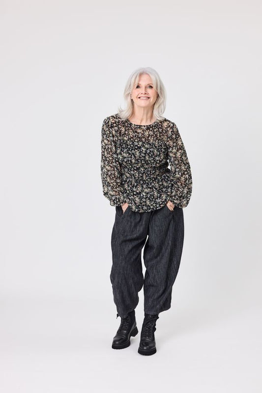 LEMON TREE DESIGN - FREJA TOP - BOUQUET PRINT