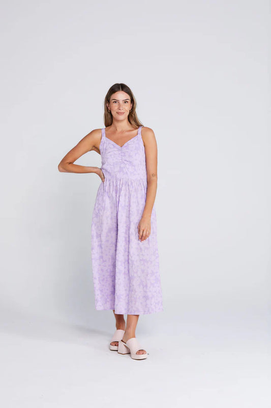THING THING SWEET DAISY DRESS - VIOLET DAISY