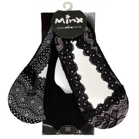 MINX 3 PACK SOCKETTE STARTER PACK - BLACK