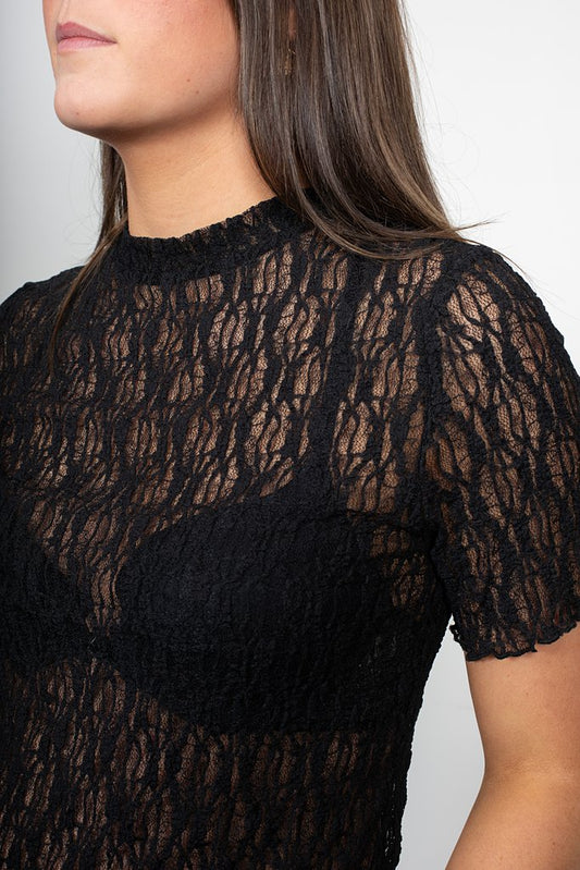 ANTLER - SPLICE TEE - BLACK