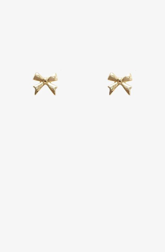 ANTLER MINI BOW EARRING - GOLD - EW25-MBG