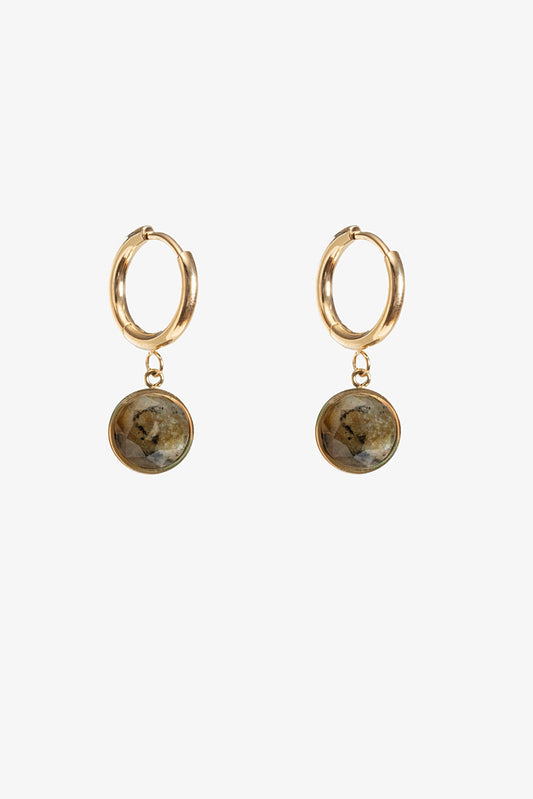 ANTLER GOLDEN MOSS EARRING - MOSS