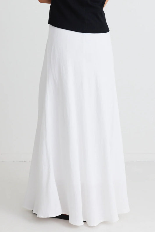 RE:UNION LAGOS MAXI SKIRT - WHITE