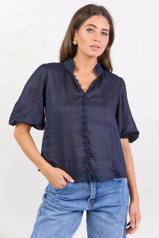 IVY & JACK CONTINUANCE SS TOP - NAVY