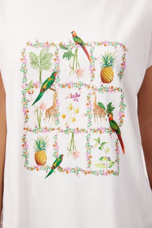 HAVEN CONGO GRAPHIC T-SHIRT - WHITE