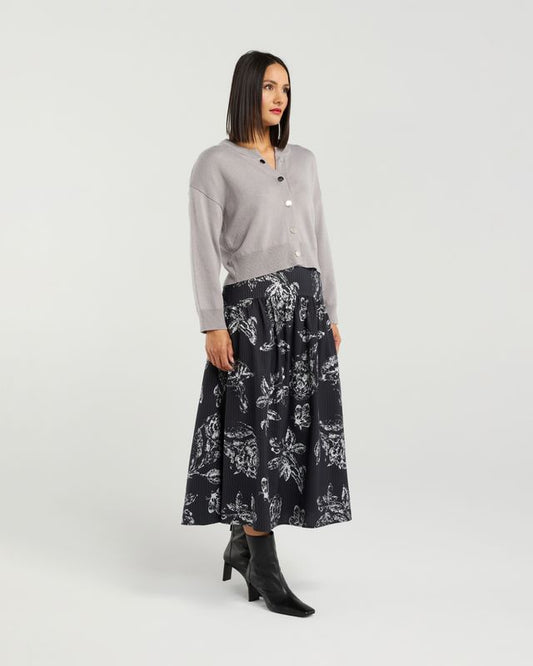 ET ALIA POPPY CARDI - PEBBLE