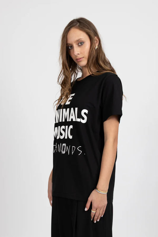 FEDERATION RUSH TEE - LOVE ANIMALS - BLACK