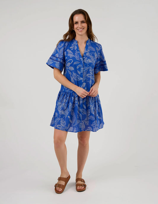 STELLA & GEMMA EUGENIE DRESS - CORFU COBALT