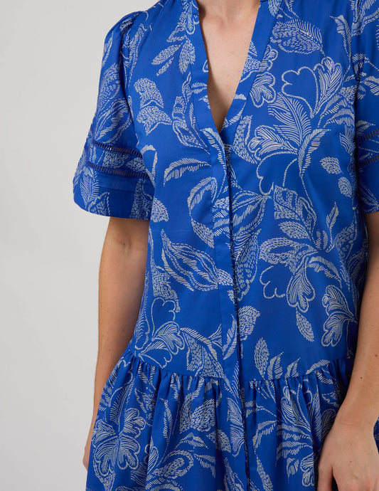 STELLA & GEMMA EUGENIE DRESS - CORFU COBALT