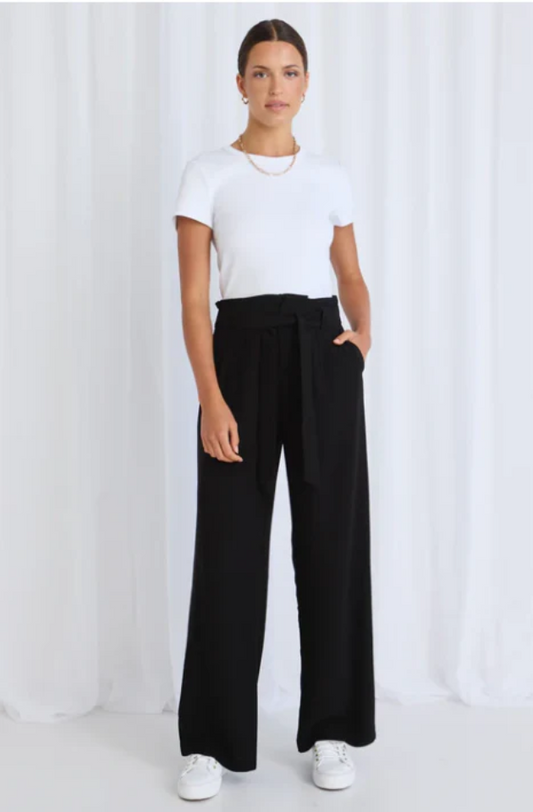 STORIES TO BE TOLD SYDNEY WIDE LEG PANT - BLACK