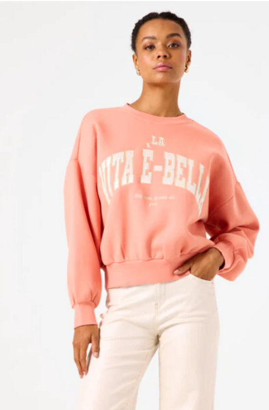 GARCIA SALMON SWEATER - PEACH SORBET - B50062-1960