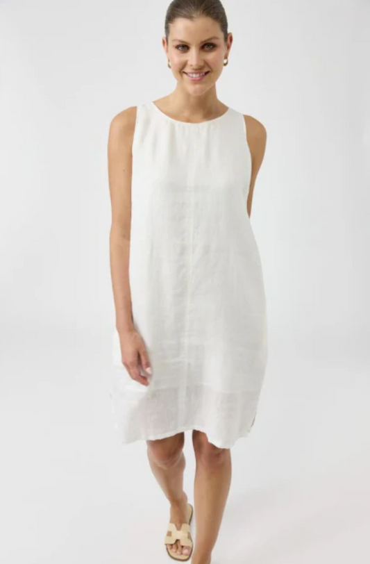 EB & IVE STUDIO MIDI DRESS - SALT - 2495002