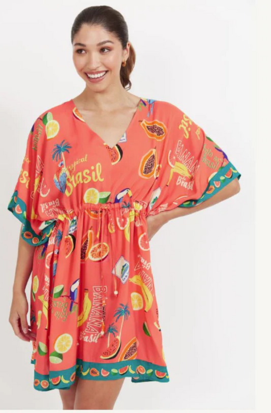 HAVEN CABANA DRESS - BRASIL CORAL - 7810002