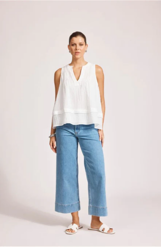 EB & IVE ORSULA TANK - WHITE - 2600002