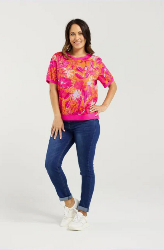 SEDUCE ZOE TOP - SUNSET GARDEN - S4009-4