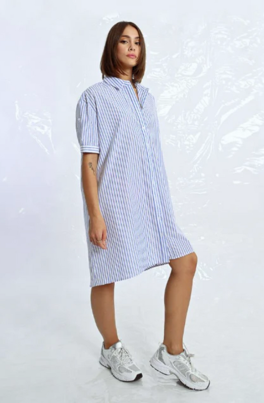 LILI SIDONIO WOVEN DRESS - LIGHT BLUE - LAL580DE-LIG