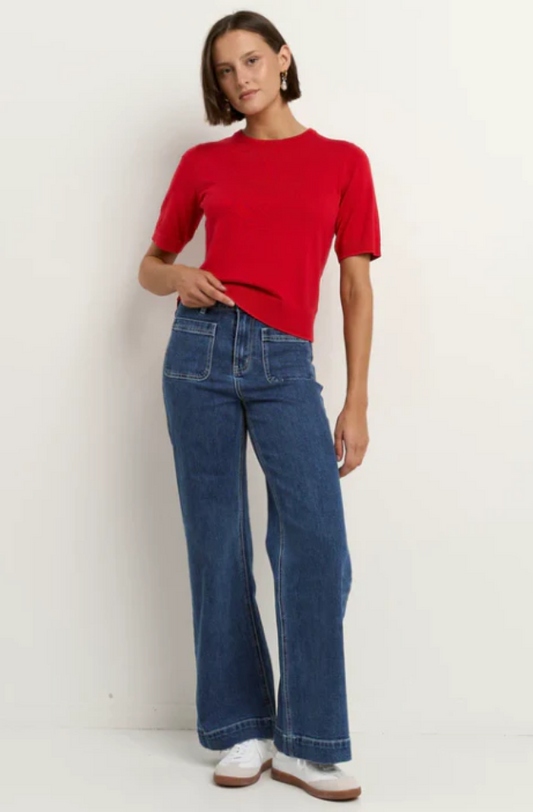 STORIES TO BE TOLD EDITION KNIT TEE - RED