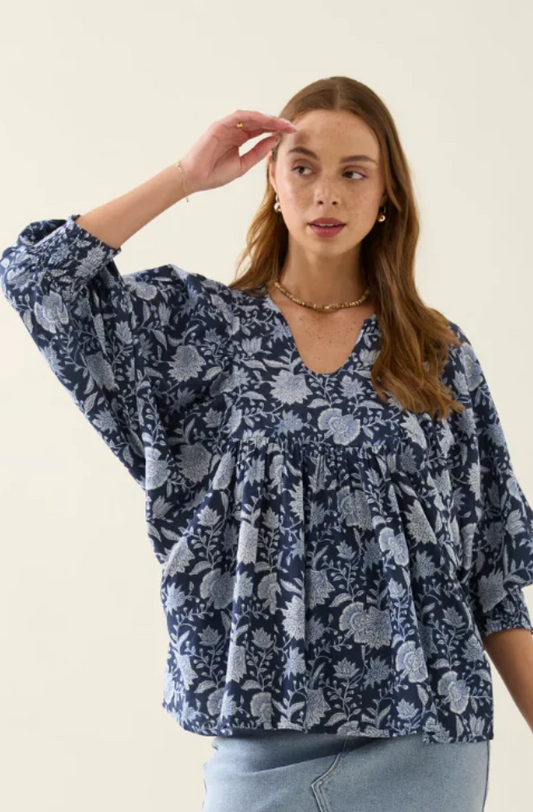 ISLE OF MINE WILMA TOP - NAVY - 4546507