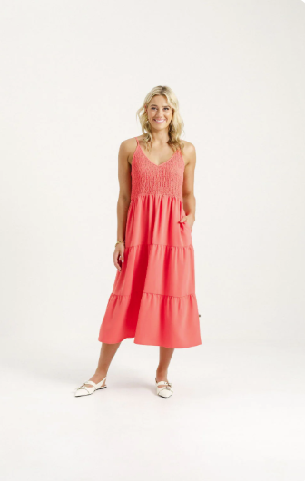 HOME-LEE JULIA DRESS - BERRY - HLX889 03