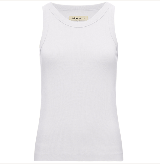 MOKE NZ EDE RIB TANK - WHITE - EDEWHT