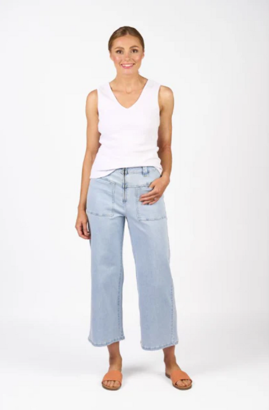 KNEWE SPIN JEAN - LIGHT WASH - K7105