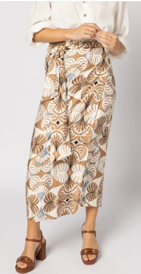 DRAMA THE LABEL IT'S A WRAP SKIRT - POMPEII PRINT - 6058