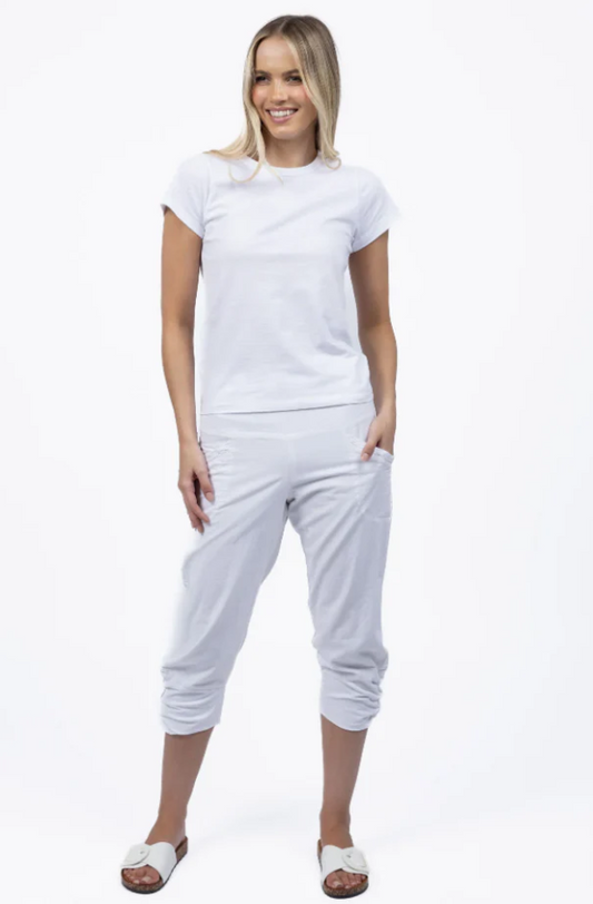 HUMIDITY LIFESTYLE CASTAWAY PANT - WHITE - HS25301