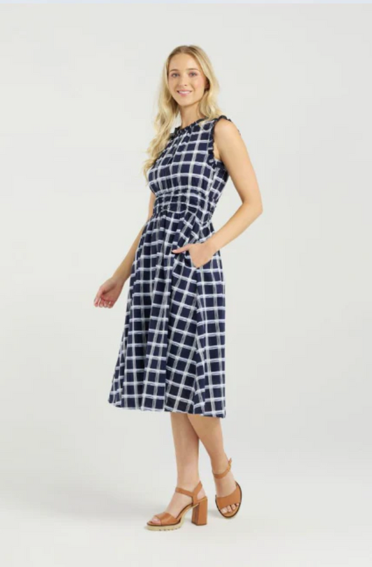 ET ALIA JACKIE DRESS - MIDNIGHT WEAVE