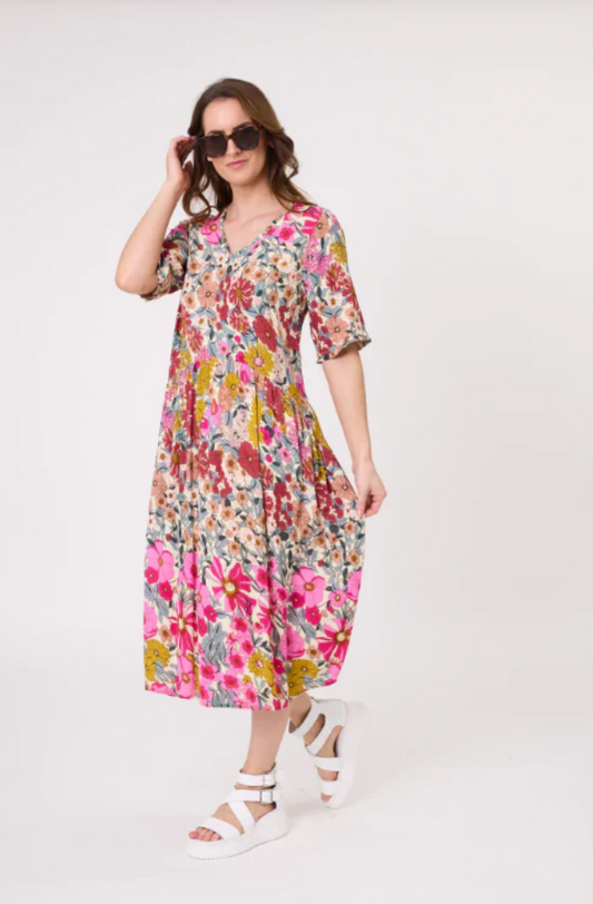 LEMON TREE DESIGN - MARISSA DRESS - GARDEN PRINT