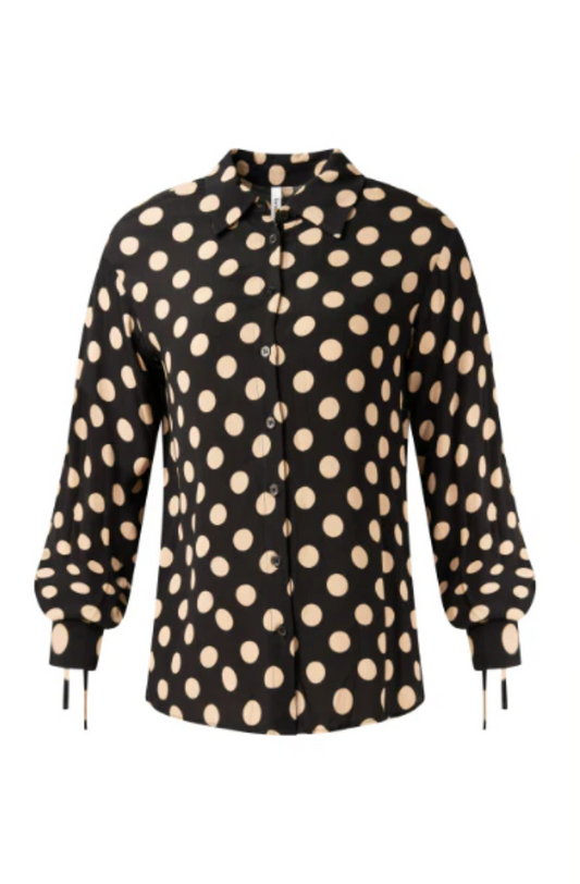 LEMON TREE DESIGN - ADELA TOP - LATTE POLKADOT - 158LTDAW25