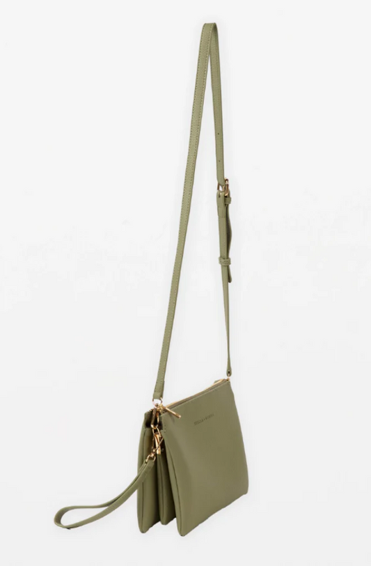 STELLA & GEMMA FRANKIE MULTI POUCH BAG - SAGE - SGBA1567
