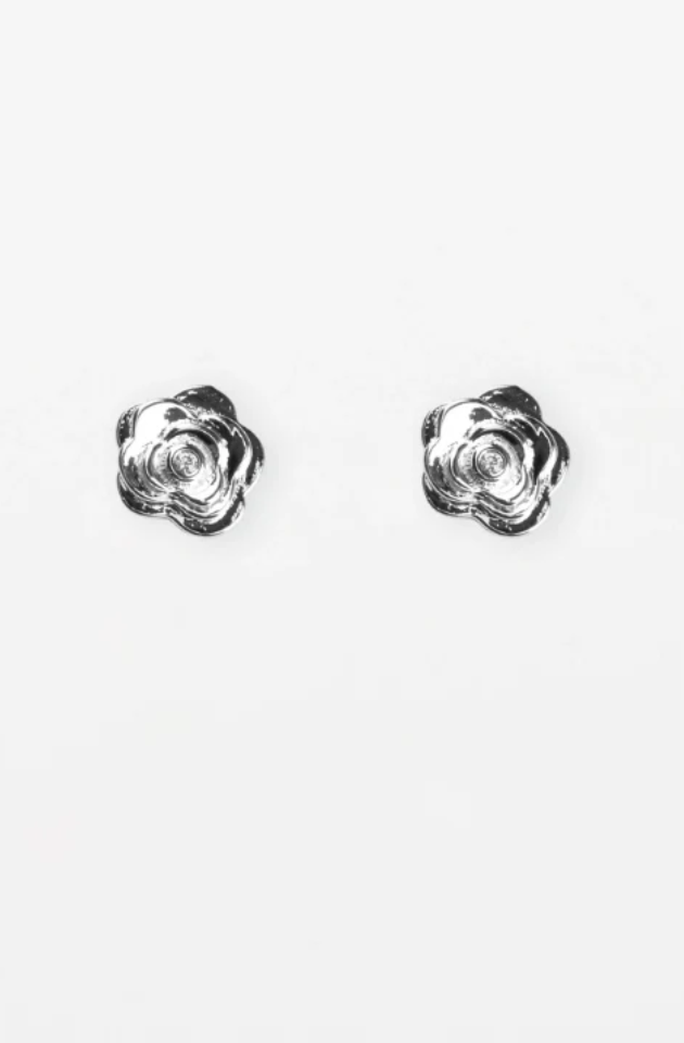 STELLA & GEMMA EARRING - SILVER PETITE FLOWER - SGE8474